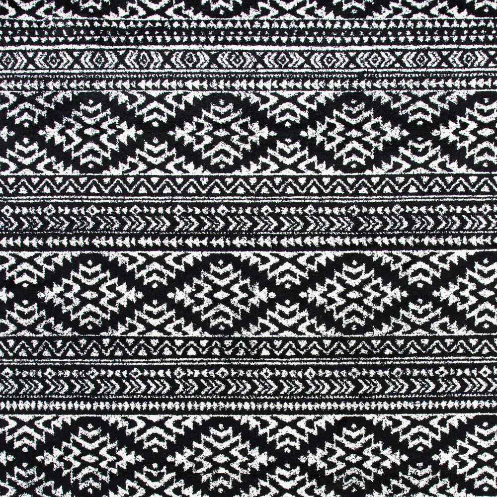 Safavieh Tulum  6&#39; x 9&#39; Black and Ivory Area Rug, , large