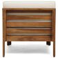 Hearth and Haven Cambridge 5-Piece Patio Conversation Set with Beige Cushion in Teak, , large