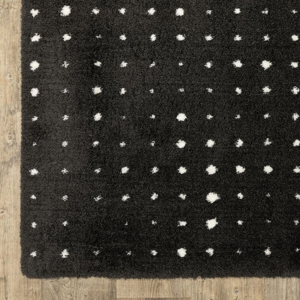 Oriental Weavers Galileo GAL04 Black and Ivory 5&#39;3&quot; x 7&#39;6&quot; Area Rug, , large
