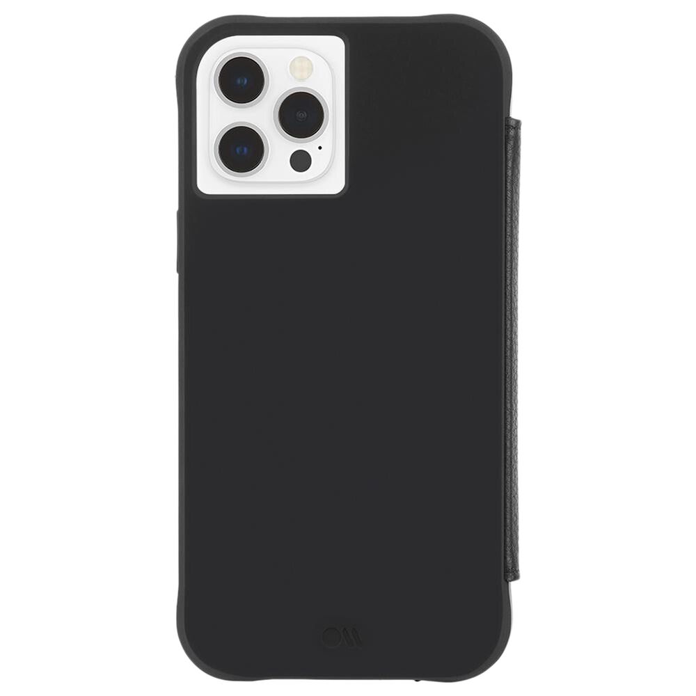 Case-Mate Wallet Folio Case With Micropel For Apple iPhone 12 Pro Max in Black, , large