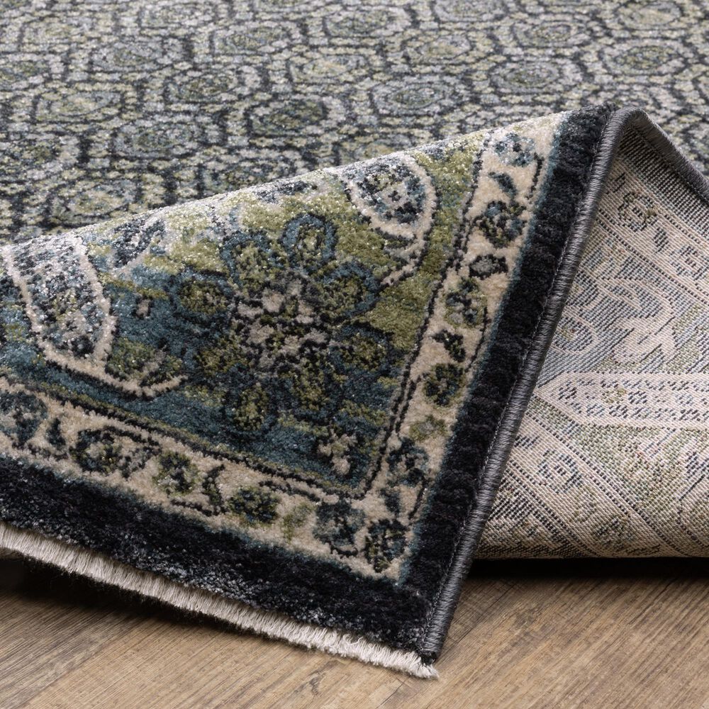 Oriental Weavers Eliana Blue and Green 2&#39;3&quot; x 7&#39;6&quot; Runner, , large
