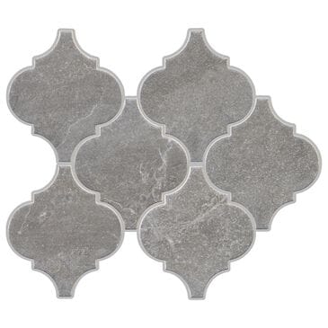 Marazzi Marble Obsession  5" x 6" Arabesque Porcelain Tile In Grigio, , large