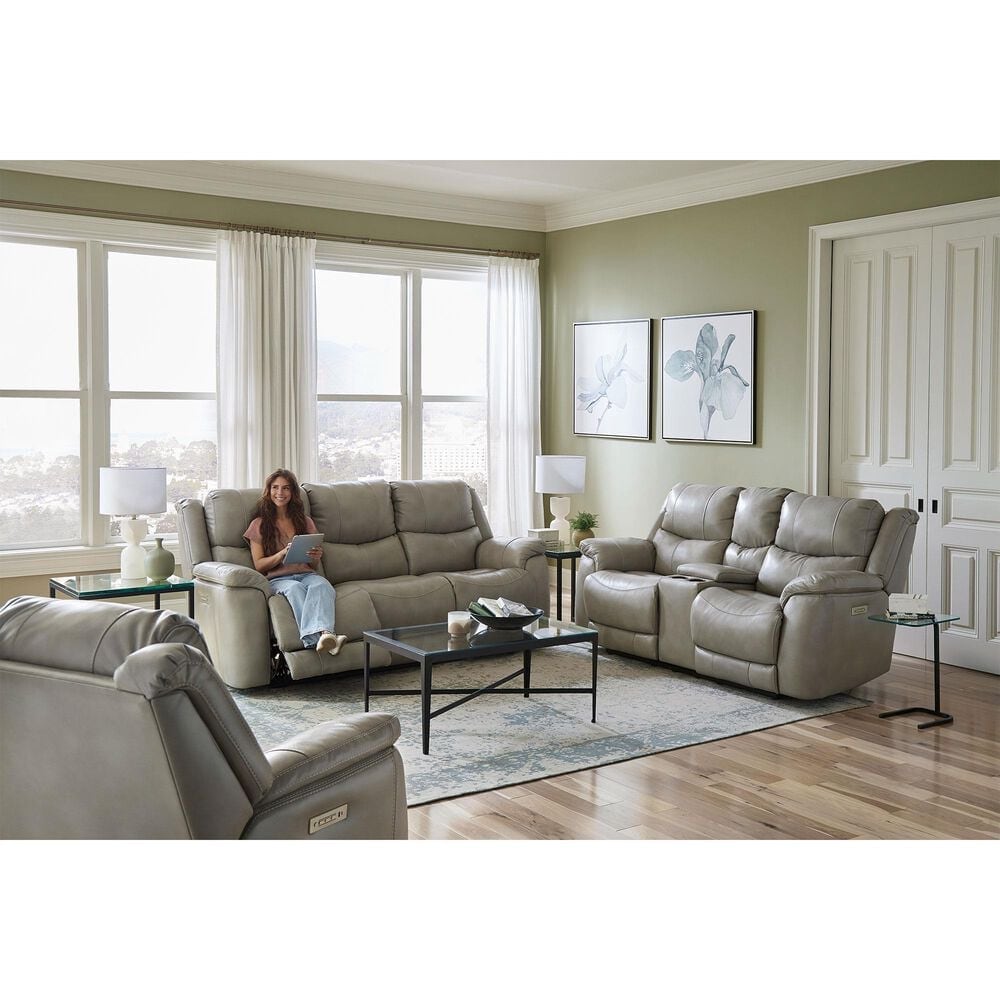 Homestretch Galaxy Power Reclining Sofa in Mushroom, , large