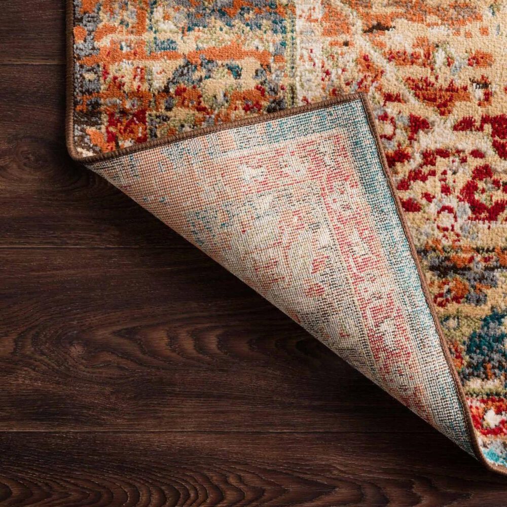 Loloi II Isadora ISA-04 8&#39;11&quot; x 12&#39; Antique Ivory and Sunset Area Rug, , large