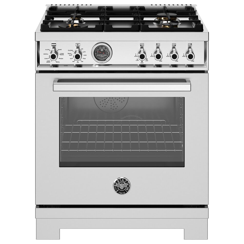 Bertazzoni Professional 4.6 Cu.Ft. Dual Fuel Range in Stainless Steel, , large