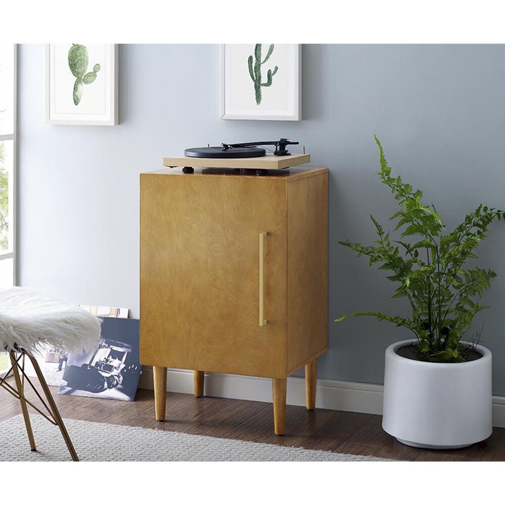 Crosley Furniture Everett Record Player Stand in Acorn, , large
