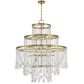Savoy House Luna 15 Light Chandelier in Warm Brass, , large