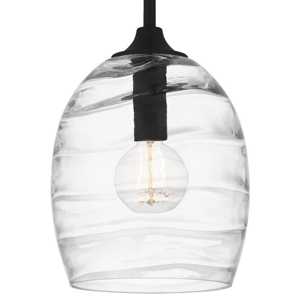 Quoizel Lucy 1-Light Pendant in Matte Black, , large