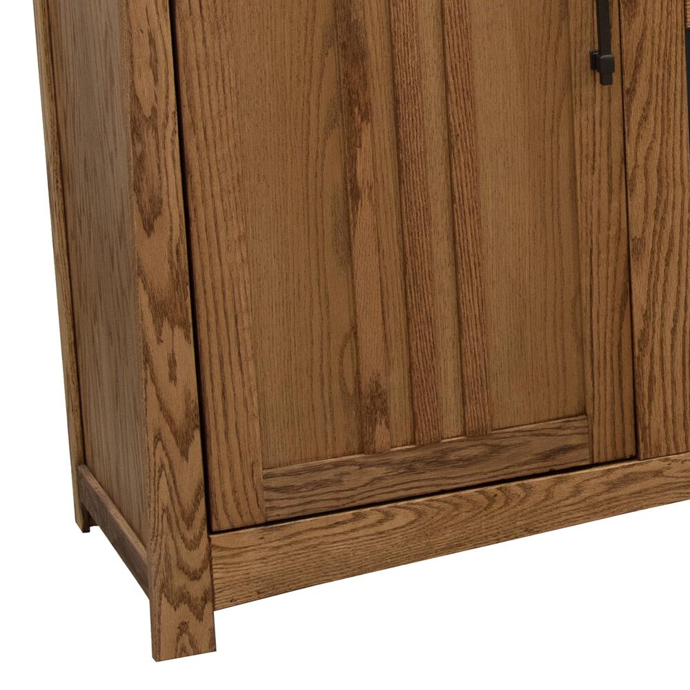 Legends Home Craftsman 86" Fireplace Console in Golden Oak, , large