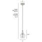 Hunter Maple Park 1-Light Mini Pendant in Brushed Nickel, , large