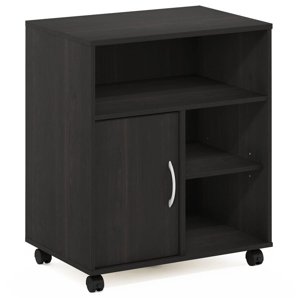 HOMLUX Large Home Office Under Desk Printer Stand in Espresso, , large