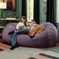 Jaxx Grand Lounger 7" Bean Bag Sofa in Purple, , large