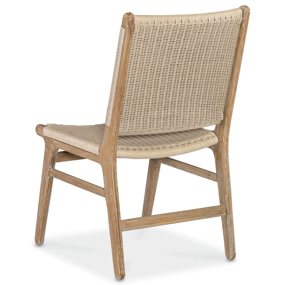 Sunset West Travertino and Sedona 5-Piece Patio Dining Set in Bisque and Teak, , large
