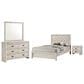 Crown Mark Valor 4-Piece Queen Bedroom Set in Light Gray, , large