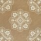 Oriental Weavers Marina 7"10" Round Tan and Ivory Area Rug, , large