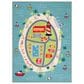 Safavieh Kids Playhouse KPH202M 6"7" x 9" Blue and Green Rug, , large