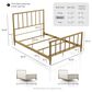 Furniture of America Blair Queen Slat Bed in Gold, , large