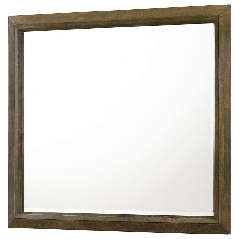 Crown Mark Lakecrest Rectangular Dresser Mirror in Brown, , large