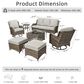 HOMLUX 7-Piece Patio Set in Grey, , large