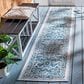Safavieh Cabana CBN680N 2"2" x 9" Navy and Grey Indoor/Outdoor Performance Runner, , large