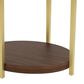 Riverside Furniture Emery Oval End Table in Smoked Cherry and Bronze, , large