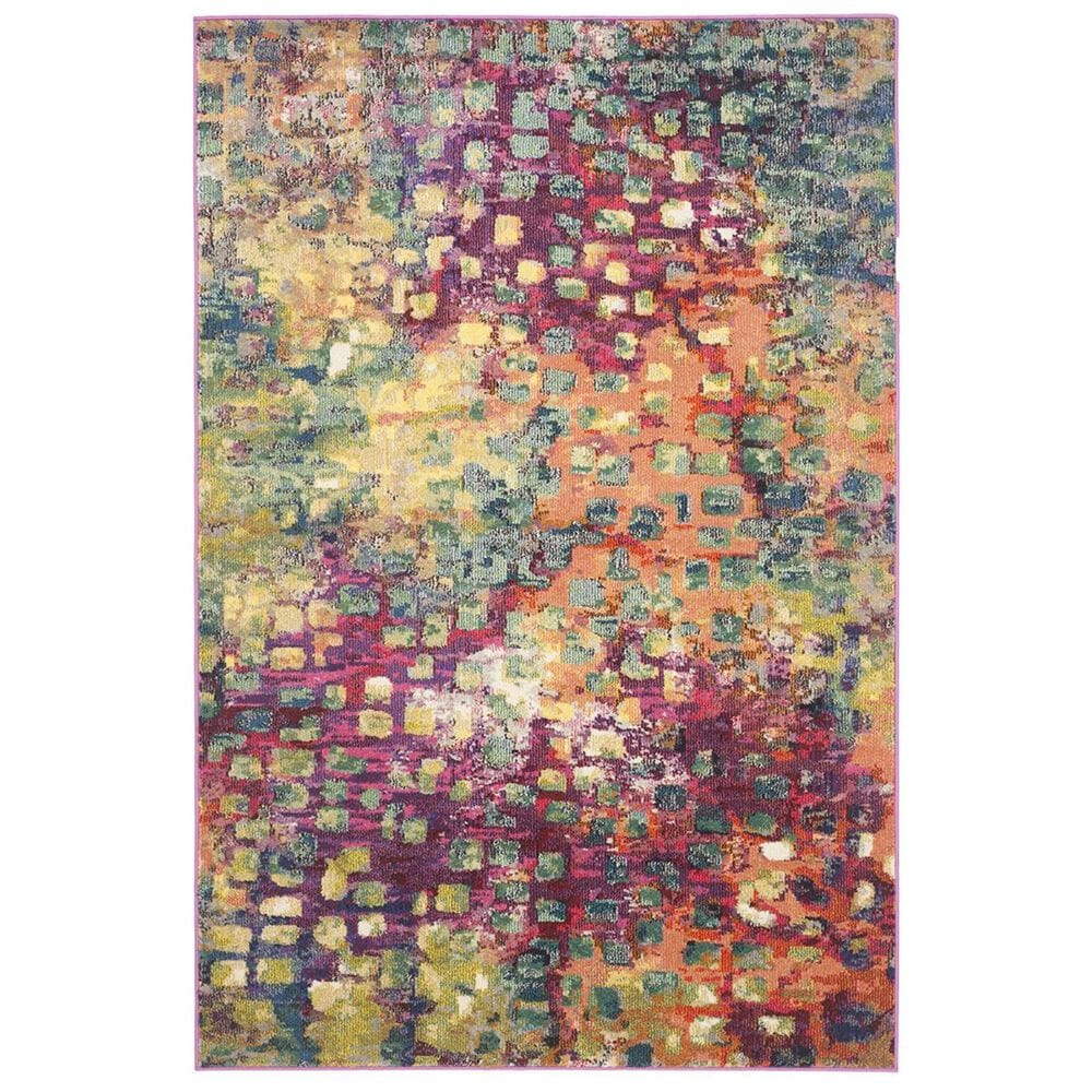 Safavieh Monaco MNC225D-5 5&#39;1&quot; x 7&#39;7&quot; Pink/Multi Area Rug, , large