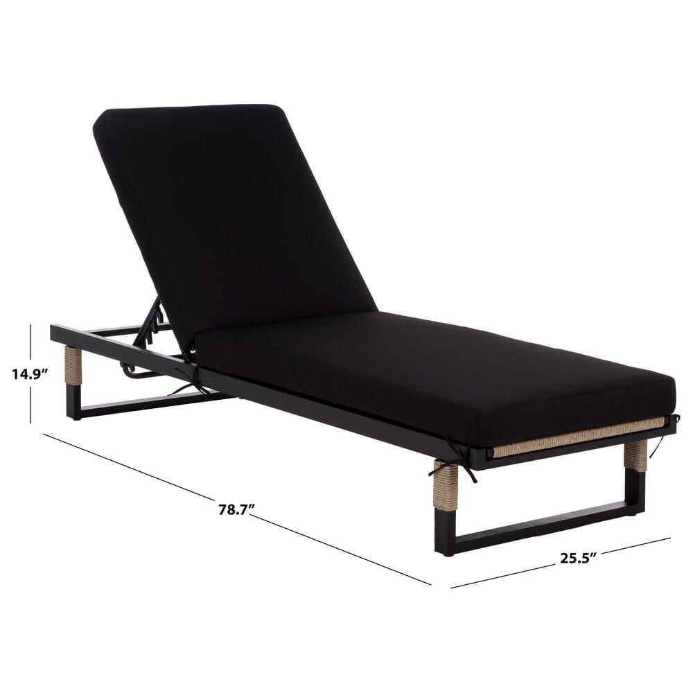 Safavieh Arman Lounger in Black, , large