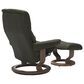 Stressless Mayfair Medium Chair and Ottoman in Paloma Dark Olive, , large