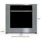 Wolf 30" M Series Transitional Built-In Single Electric Wall Oven with Convection in Stainless Steel, , large