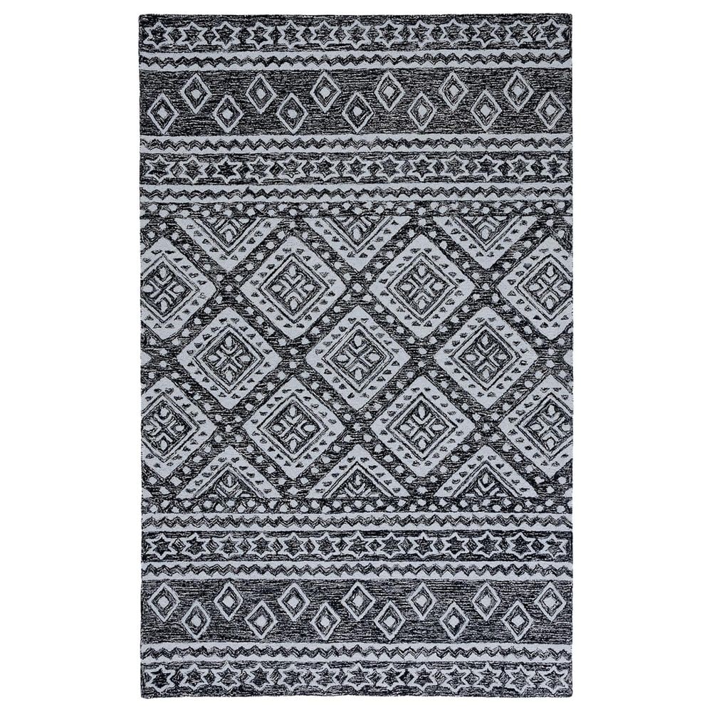 Safavieh Micro-Loop Southwestern 3" x 5" Black and Ivory Area Rug, , large