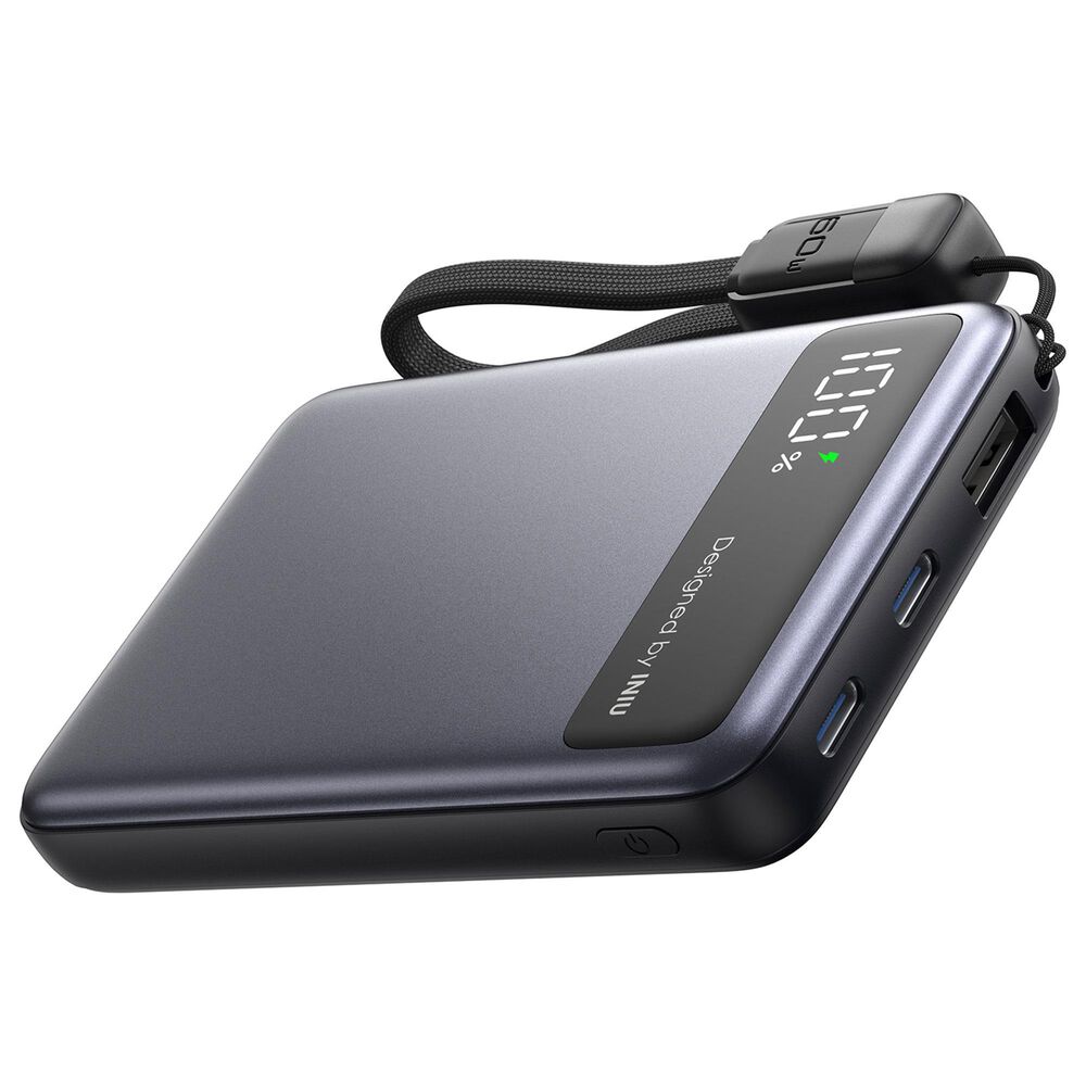 INUI Pocket Pro 10000mAh Slim Power Bank in Black, , large