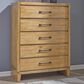 Ashley Sherbana 5-Drawer Chest in Light Brown, , large