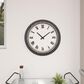 Maple and Jade 23" x 23" Wall Clock in White and Blue, , large