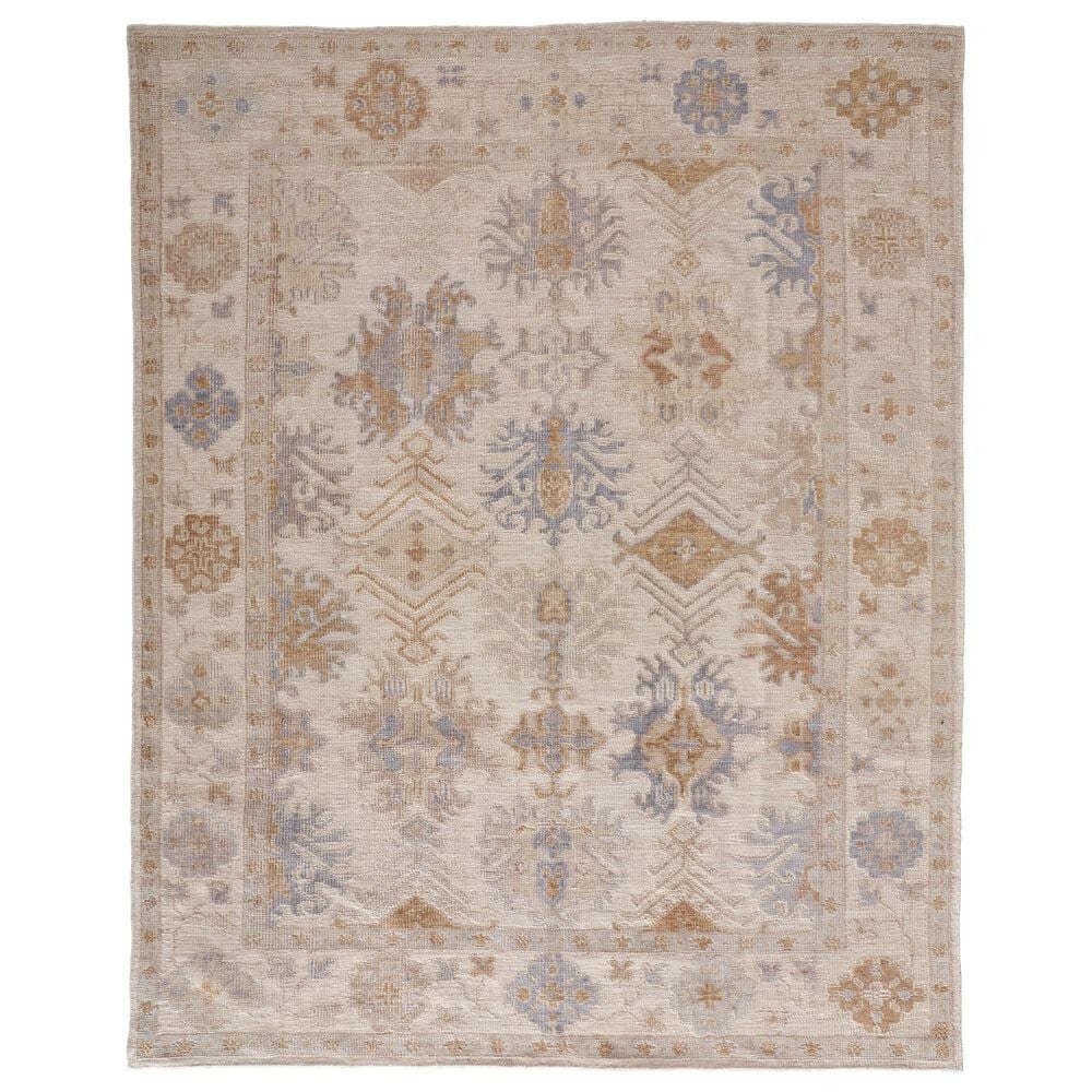Feizy Wendover 2" x 3" Beige and Gray Area Rug, , large