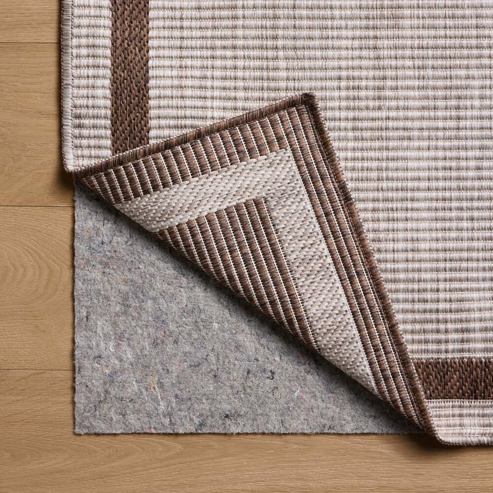 Loloi Easton Dove and Coffee 2&#39;3&quot; x 3&#39;9&quot; Indoor/Outdoor Area Rug, , large