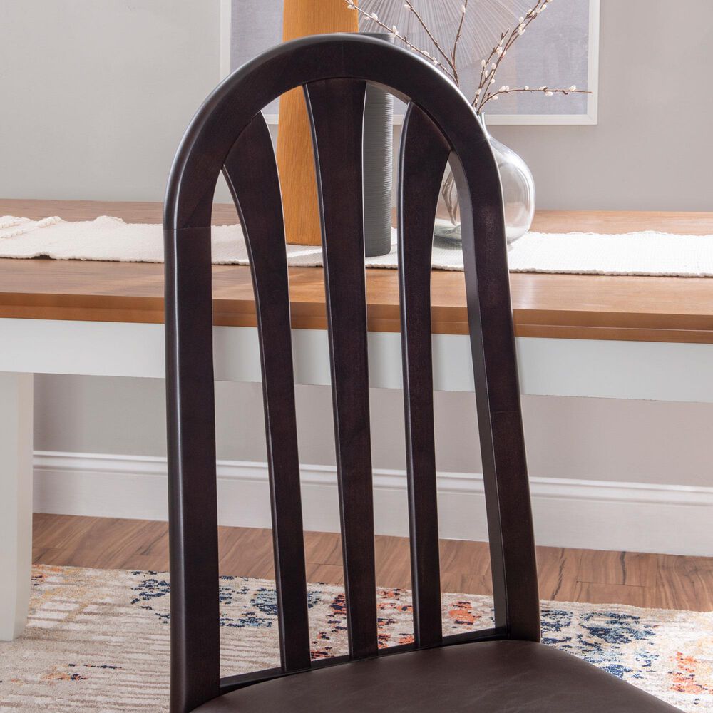 Linon Home Decor Jesper Side Chair in Dark Brown (Set of 2), , large