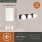 Vaxcel Parkview 3-Light Bathroom Vanity in Matte Black, , large