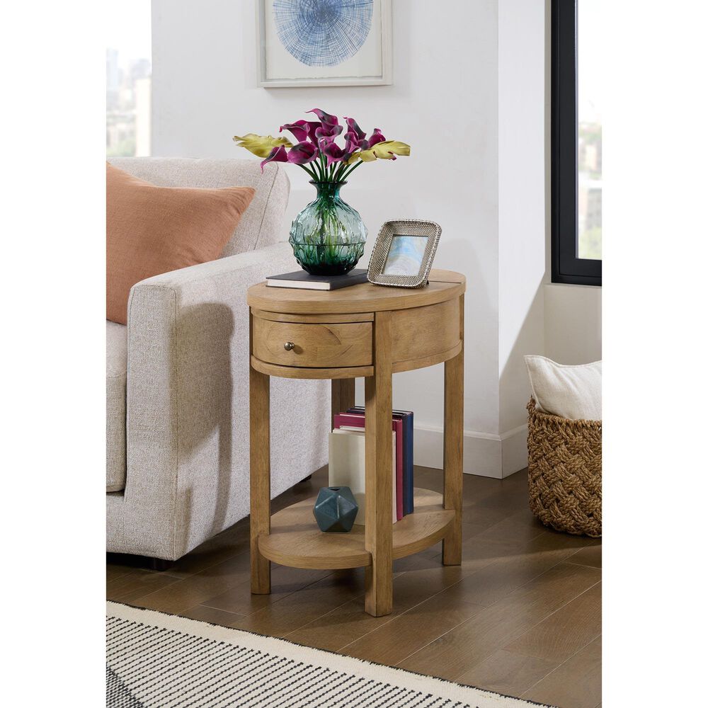 Forma &amp; Co BoHo Chairside Table in Prairie Oak, , large
