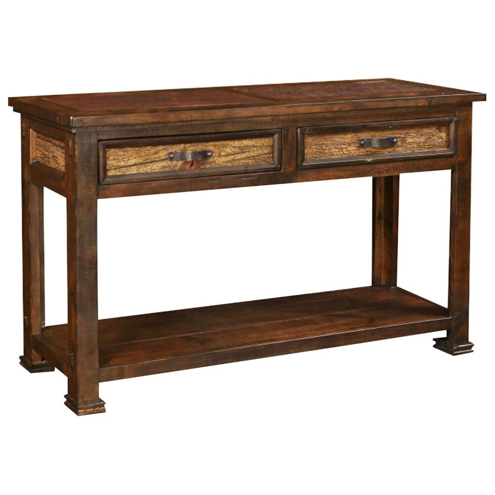 Sunset Bay Copper Ridge Sofa Table in Rustic, , large