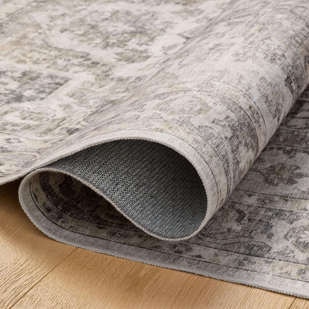Amber Lewis x Loloi Josie 5&#39; x 7&#39;6&quot; Silver and Natural Area Rug, , large