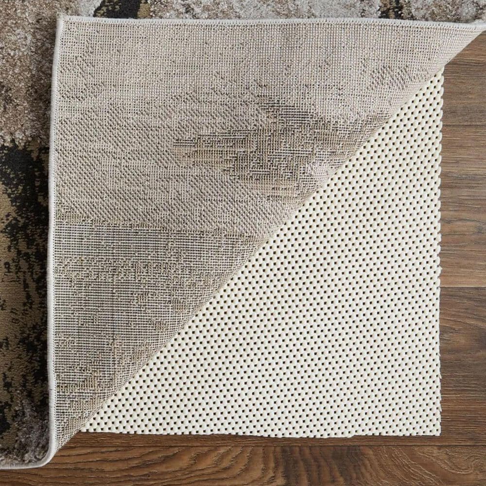 Feizy Vancouver 2&#39;10&quot; x 7&#39;10&quot; Charcoal and Beige Runner, , large