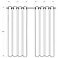 Monarch Specialties 84" x 52" Blackout Curtain Panel in Grey (Set of 2), , large