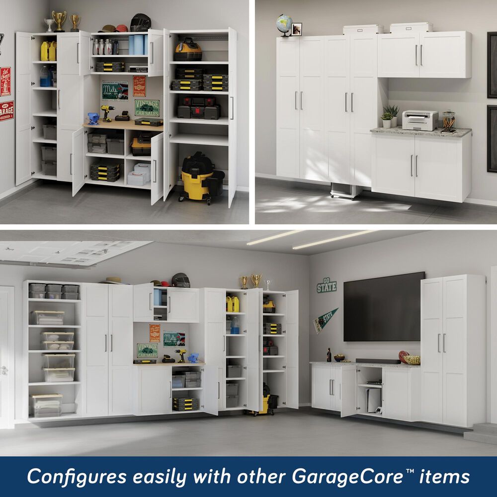 Sauder Wall-Mounted Upper Cabinet &amp; Doors Bundle, , large