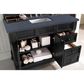 James Martin Vanities Brookfield 48" Single Bathroom Vanity in Antique Black with 3 cm Charcoal Soapstone Quartz Top and Rectangle Sink, , large