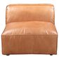Moe"s Home Collection Luxe Leather Slipper Chair in Tan, , large