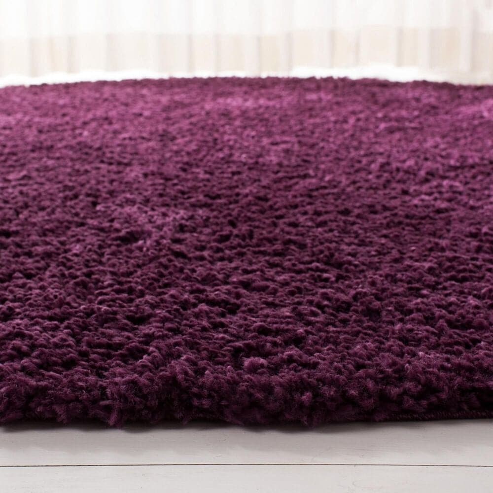 Safavieh August Shag 5&#39;3&quot; Round Purple Area Rug, , large