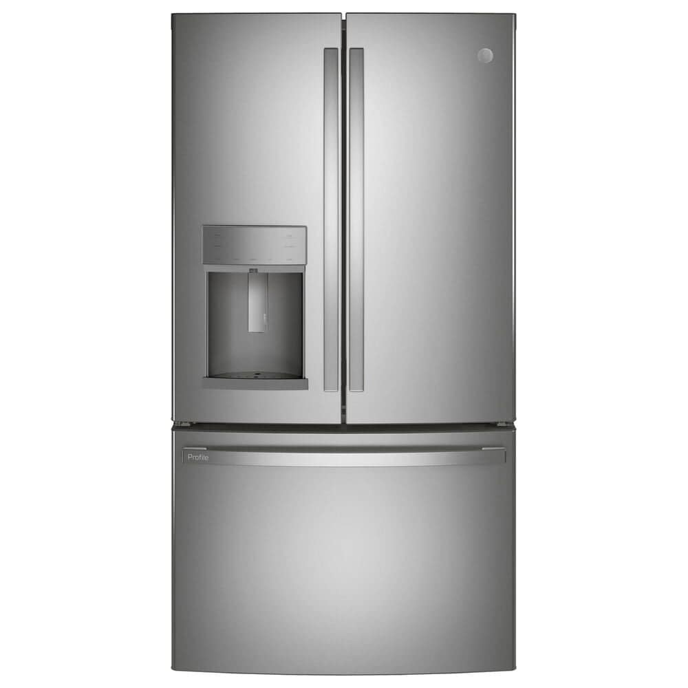GE Profile 4pc Kitchen Package with Refrigerator, Microwave, Range, Dishwasher in Stainless Steel, , large