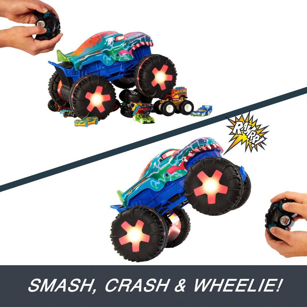 Mattel Monster Trucks Mega-Wrex Alive Remote-Control Vehicle in Multicolor, , large