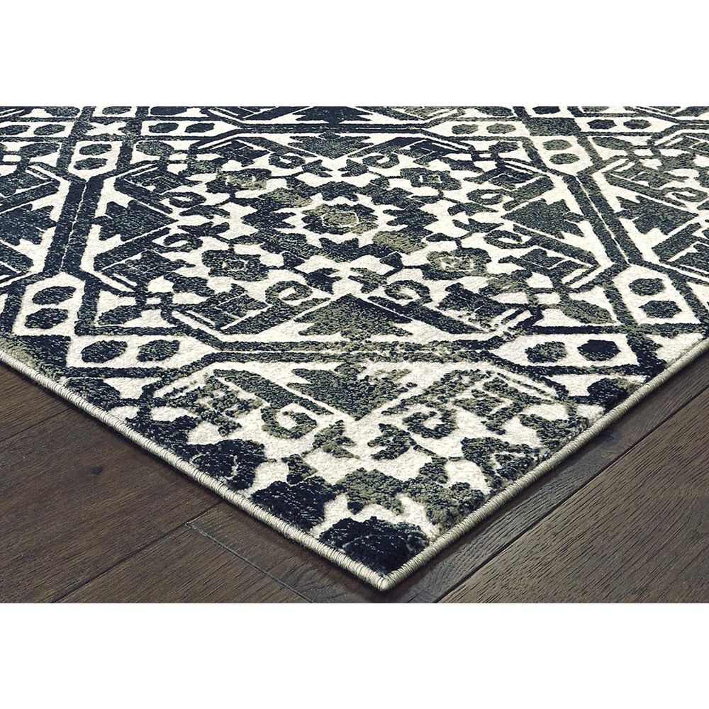 Oriental Weavers Bowen 5506E 5&#39;3&quot; x 7&#39;6&quot; Navy Area Rug, , large