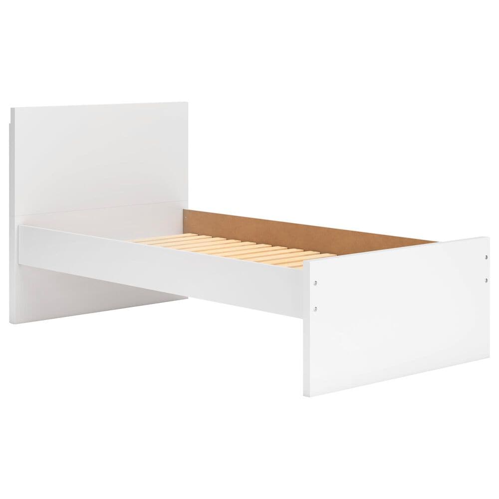 Ashley Onita Twin Platform Bed in White, , large